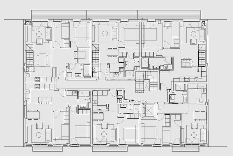 Edifici de 16 habitatges i aparcaments al C. Francesc Rogés
